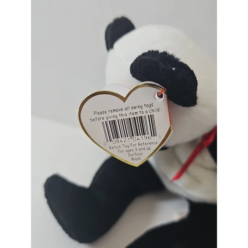 RETIRED‎ Ty Beanie Baby FORTUNE Bear ERRORS With Tags